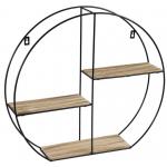 Wallhanger Iverness Round S 30x15x26 cm zwart industrieel wandrek